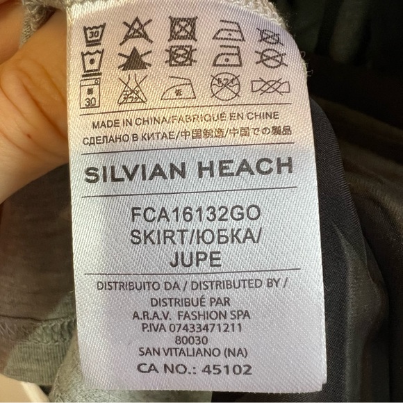 Sylvian Heach chiffon layered viscose a-line midi skirt Sz M excellent condition - Picture 12 of 15